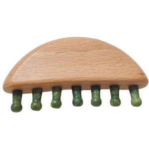 MissLady - Head Scalp Massager-Comb - 98 x 50.6 mm - Grass Green