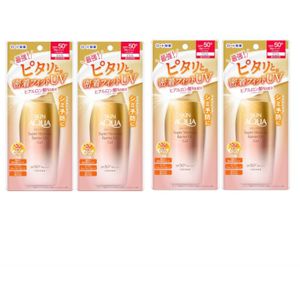 Rohto Mentholatum - Skin Aqua Super Moisture Barrier UV Gel SPF50+ PA++++ - 100g (4ea) Set