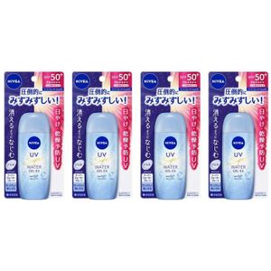 NIVEA Japan - UV Super Water Gel EX SPF50+ PA++++ - 80g (4ea) Set