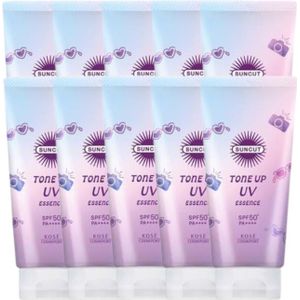 Kose - SunCut - TONE UP UV Essence SPF50+ PA++++ - 80g (10ea) Set