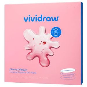 vividraw - Cherry Collagen Firming Capsule Gel Mask - 4stukken
