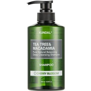 KUNDAL - Tea Tree & Macadamia Deep Cleansing Shampoo - 500ml - Cherry Blossom