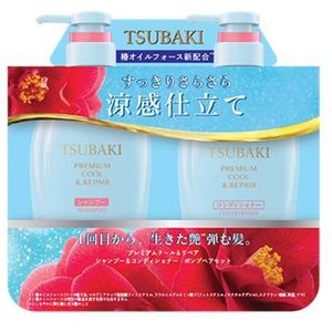 Shiseido - Tsubaki Premium Cool & Repair Shampoo & Conditioner Set - 450ml + 450ml