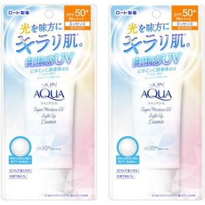 Rohto Mentholatum Skin Aqua Super Moisture UV Light Up Essence SPF50+ PA++++ 70g (2ea) Set