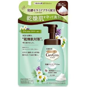Rohto Mentholatum - Care Cera High Moisturizing Foam Body Wash Refill - 385ml - Botanical Flower