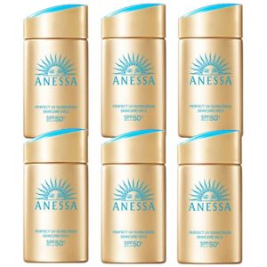 Shiseido - Anessa Perfect UV Sunscreen Skin Care Milk SPF50+ PA++++ (2024 Version) - 60ml (6ea) Set