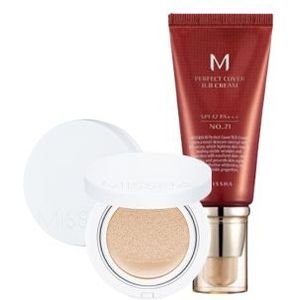 MISSHA M Perfect Cover BB Cream- #21  X Magic Cushion Moist Up Light Beige