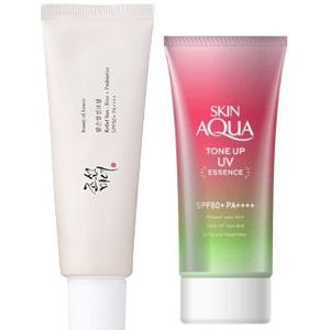 Rohto Mentholatum X BEAUTY OF JOSEON Happiness Aura Sunscreen Set 50ml+80g