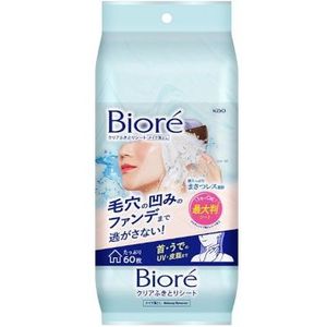 Kao - Biore Clear Wipe Sheets - 60 bladen