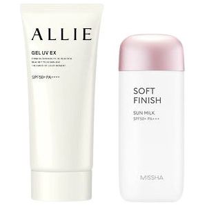 MISSHA - All-Around Safe Block Soft Finish Sun Milk SPF50+ PA+++ - 70ml X Kanebo - Allie Gel UV EX SPF50+ PA++++ - 90g (New...