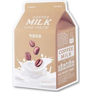 [Promotie] A'PIEU - Milk One Pack Sheet Mask - Coffee - 1stuk