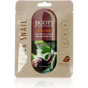 Jigott - Real Ampoule Mask Black Snail - 1stuk
