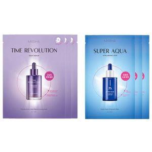 MISSHA - Super Aqua Ampoule Sheet Mask - 28g X MISSHA - Time Revolution Night Repair Ampoule Sheet Mask - 30g
