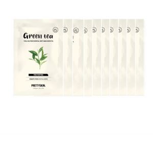 PRETTYSKIN - Total Solution Essential Sheet Mask - Green Tea (10ea) Set