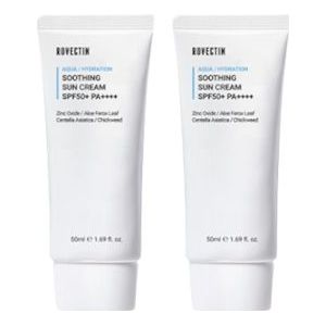 ROVECTIN - Aqua Soothing Sun Cream SPF50+ PA++++ (New Version of Skin Essentials Aqua Soothing UV Protector) - 50ml (2ea) Set
