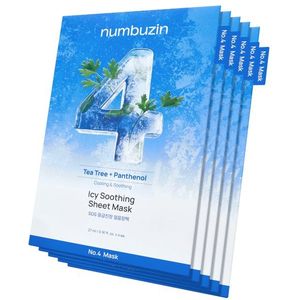 numbuzin - No.4 Icy Soothing Sheet Mask - 27g*5ea