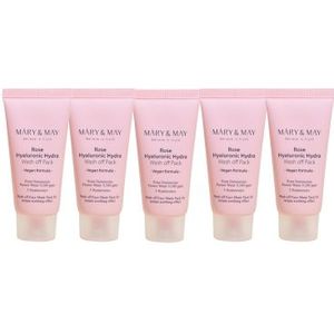 Mary&May Rose Hyaluronic Hydra Wash Off Pack - 30g (5ea) Set