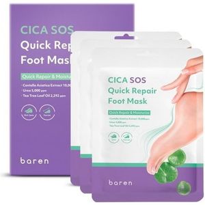 Baren - CICA SOS Quick Repair Foot Mask - 3stukken