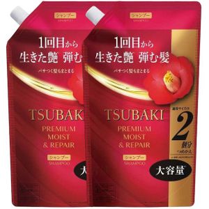 Shiseido - Tsubaki Premium Moist & Repair Shampoo Refill - 600ml (2ea) Set