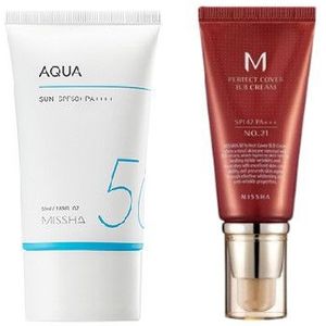 Missha Aqua Sun X M Perfect Cover BB cream # 21 Set