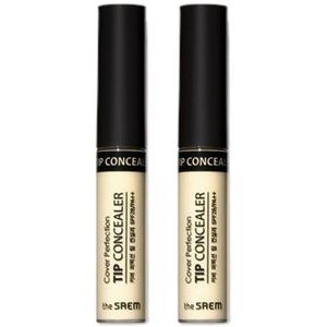 The Saem - Cover Perfection Tip Concealer - 6.5g - Green Beige (2ea) Set