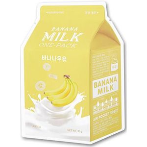 [PROMOTIE]A'PIEU - Milk One Pack Sheet Mask - Banana - 1stuk