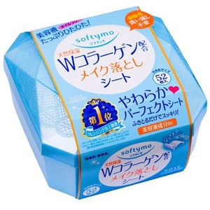 Kose - Softymo Makeup Removal Sheet - 52pcs - Collagen