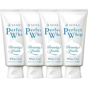 Shiseido - Senka Perfect Whip White Clay (2023 Version) - 120g (4ea) Set