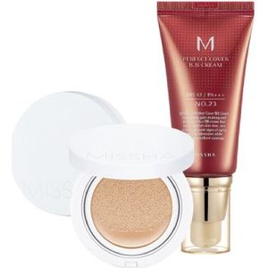 MISSHA M Perfect Cover BB Cream - 50ml - #23  X Magic Cushion Moist Up Medium Beige