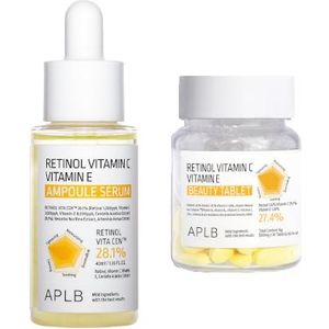 APLB - Retinol Vitamin C Vitamin E Beauty Tablet - 30ea + Ampoule Serum - 40ml set