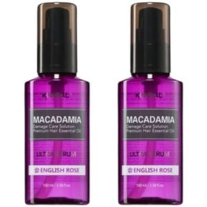 KUNDAL - Macadamia Hair Serum - 100ml - DUO Set - English Rose
