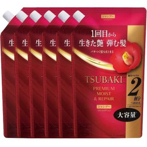Shiseido - Tsubaki Premium Moist & Repair Shampoo Refill - 600ml (6ea) Set