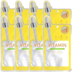 Picomonte - Dcure+ Vitamin + Citrus Face Mask - 1 pc (8ea)