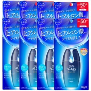 Rohto Mentholatum - Skin Aqua Hyaluronic Serum UV SPF50+ PA++++ - 70g - White (8ea) Set