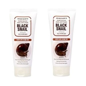 Jigott - Pure Clean Peel Off Pack No.Black Snail - 180ml (2ea) Set