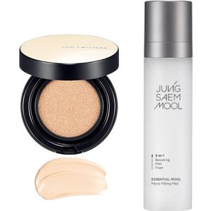 JUNGSAEMMOOL - Essential Skin Nuder Cushion SPF50+ PA+++ - 14g - 19 Light (1ea) + Essential Mool Micro Fitting Mist - 120ml...
