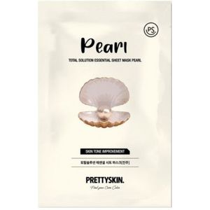 PRETTYSKIN - Total Solution Essential Sheet Mask - Pearl - 1stuk