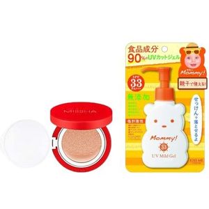 ISEHAN - Kiss Me Mommy UV Mild Gel SPF33 PA+++ - 100ml X MISSHA - Velvet Finish Cushion SPF50+ PA+++ - 15g - 23