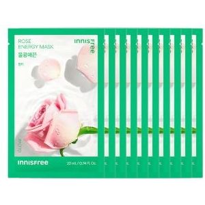 innisfree - Energy Mask - Rose - 10pcs Set
