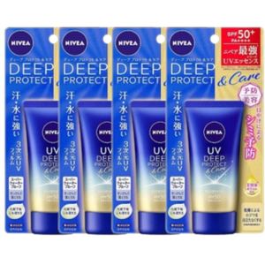 NIVEA Japan - UV Deep Protect & Care Essence SPF50+ PA++++ - 50g (4ea) Set