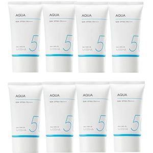 MISSHA All-Around Safe Block Aqua Sun SPF50+ PA++++ (New version of All-Around Safe Block Aqua Sun Gel ) - 50ml (8ea) Set