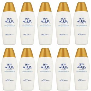 Rohto Mentholatum Skin Aqua UV Super Moisture Gel Hydrating Sunscreen (10ea) Set