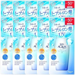 Rohto Mentholatum Skin Aqua UV Super Moisture Gel Hydrating Sunscreen (10ea) Set