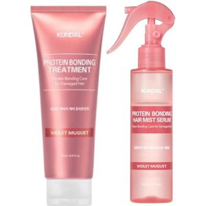 KUNDAL - Protein Bonding Treatment 250ml + Hair Mist 150ml Set - Violet Muguet
