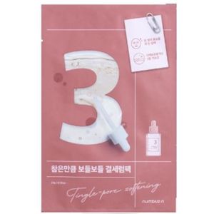 [Promotie] numbuzin - No.3 Tingle-Pore Softening Sheet Mask - 1stuk