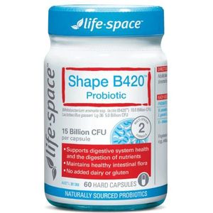 Life Space - Shape B420™ Probiotic - 60 Capsules