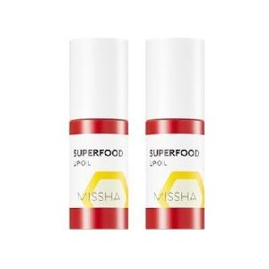 MISSHA Superfood Lip Oil - No.Honey (2ea) Set