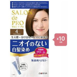 Dariya - Salon De Pro - Hair Color Cream - 1box - 4 Light Brown -10stukken