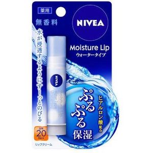NIVEA Japan - Moisture Lip Water Type SPF20 PA++ Fragrance Free - 3.5g