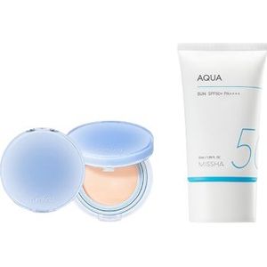 MISSHA - All-Around Safe Block Aqua Sun SPF50+ PA++++ (New version of All-Around Safe Block Aqua Sun Gel ) - 50ml X Romand -...